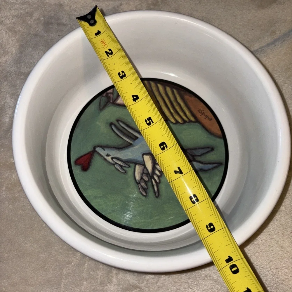 Ursula Dodge Flight of the Blue Dog Bowl for Signature 9.75